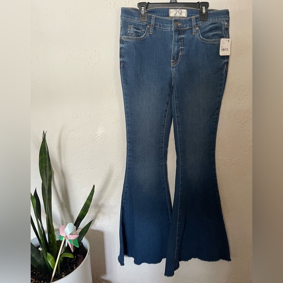 Free People Rodeo Ready Flare Jeans - Picture 1 of 6